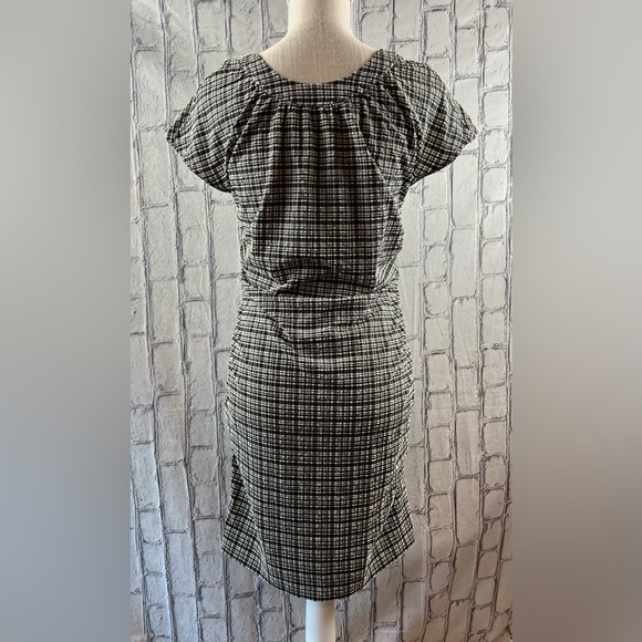 Ganni Size:40 Mini Dress Plaid Stretch Lightweight Multi Color - Picture 9 of 10